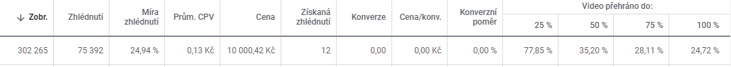Youtube statistiky